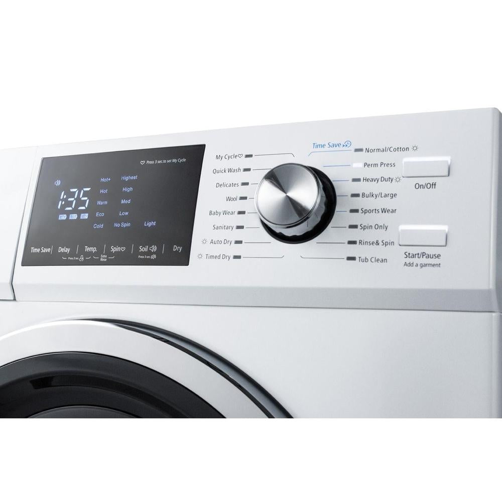 SUMMIT 24 in. 115V Washer/Dryer Combo in White (SPWD2202W) 