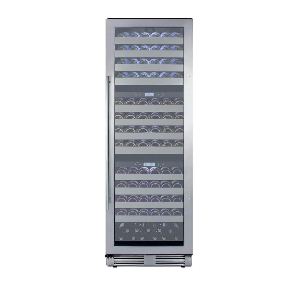 SUMMIT 24 in. 149-Bottle Triple Zone Wine Cellar (SWCP1988T) 