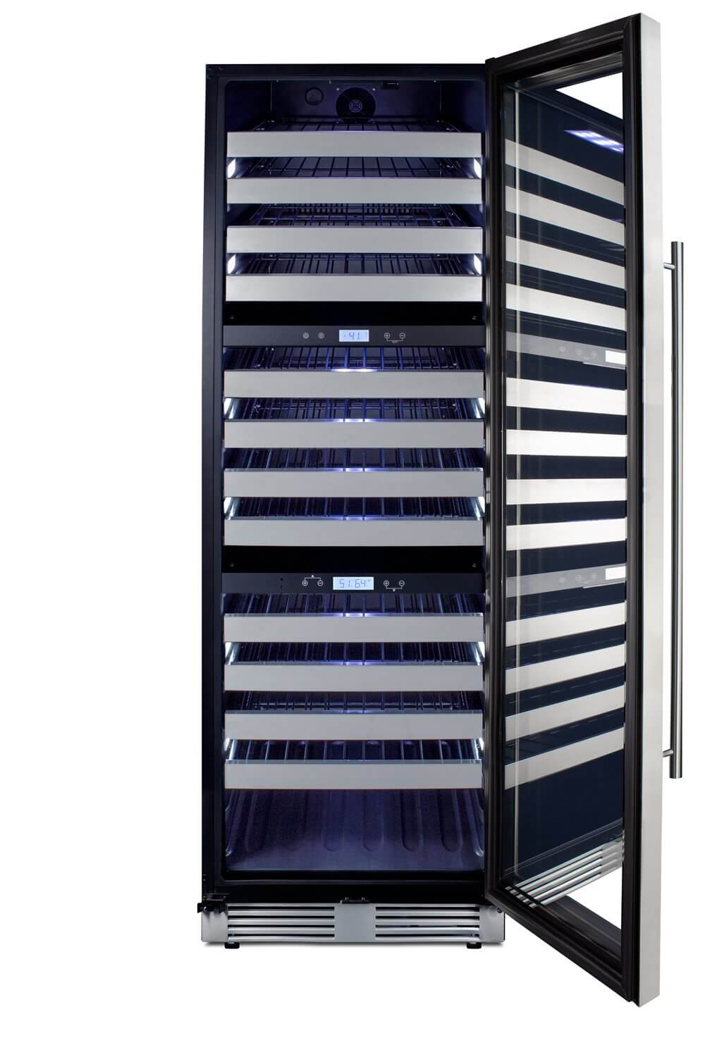 SUMMIT 24 in. 149-Bottle Triple Zone Wine Cellar (SWCP1988T) 