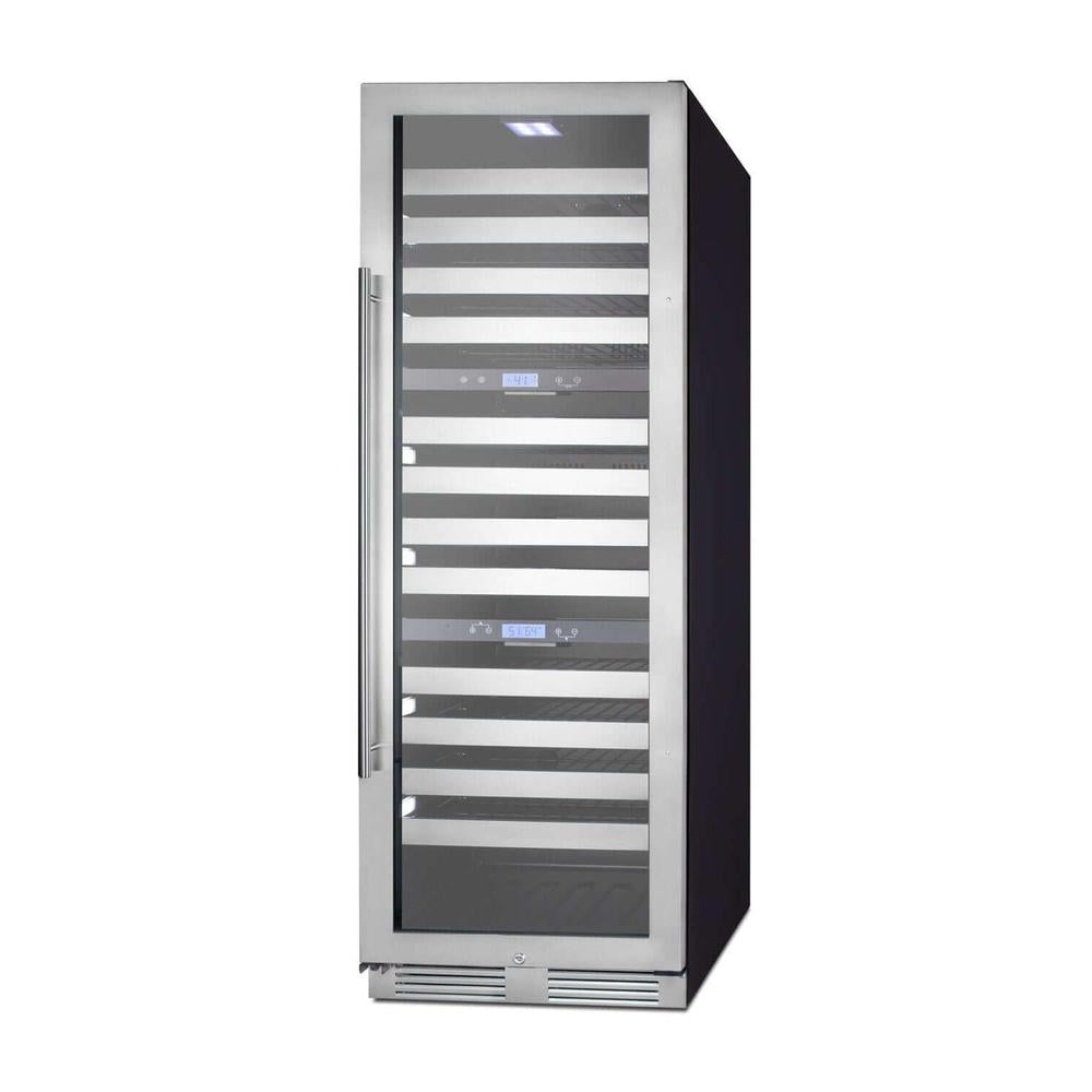 SUMMIT 24 in. 149-Bottle Triple Zone Wine Cellar (SWCP1988T) 