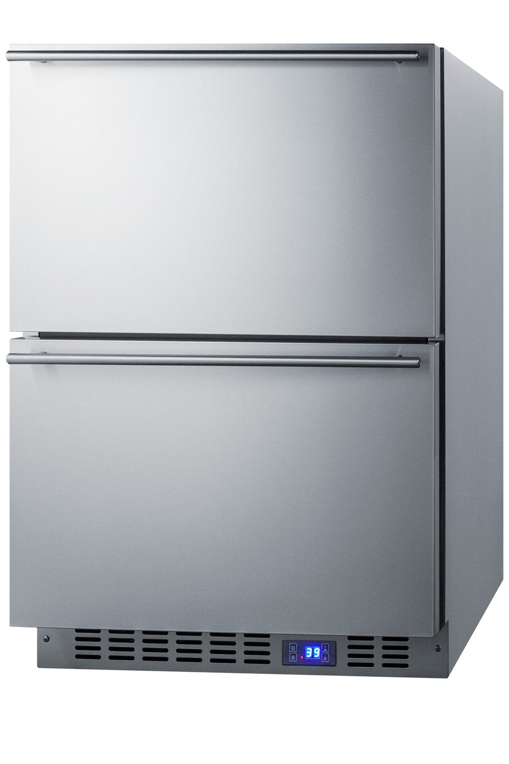 SUMMIT 24 in. 2-Drawer All-Refrigerator in Stainless Steel (SPR627OS2D) 