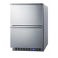 SUMMIT 24 in. 2-Drawer All-Refrigerator in Stainless Steel (SPR627OS2D) 