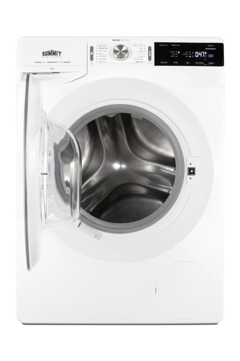 SUMMIT 24 in. 208-240V Front-Loading Washer (SLW241W) 