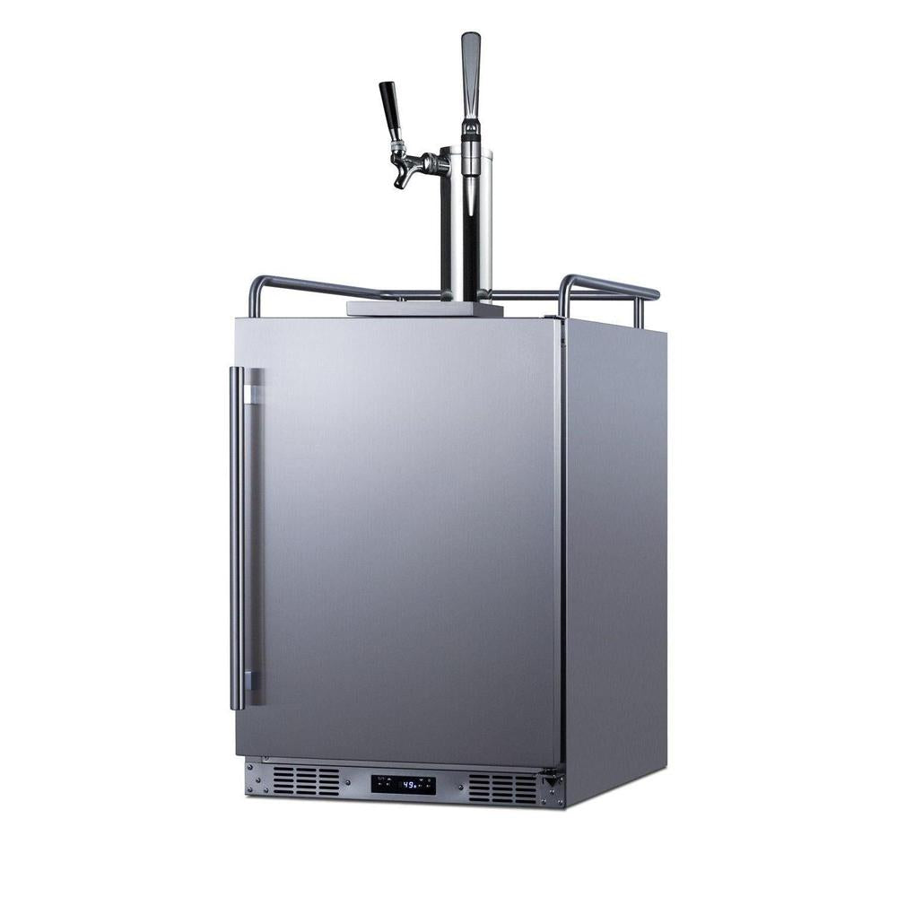 SUMMIT 24 in. Built-In Cold Brew/Nitro-Infused Coffee Kegerator (SBC682CMTWIN) 