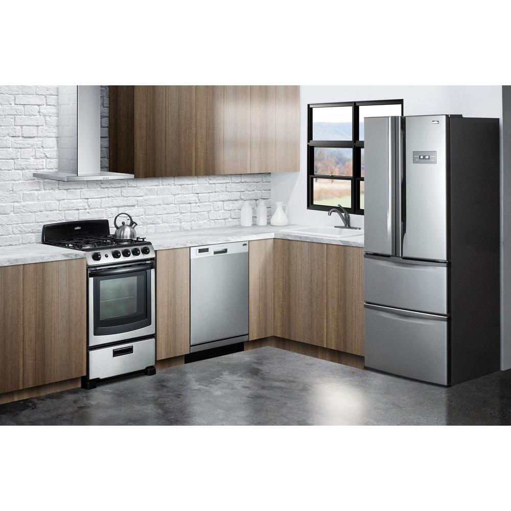SUMMIT 24 in. Built-In Dishwasher in Stainless Steel (DW2435SS) 