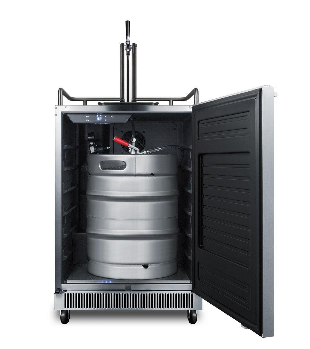 SUMMIT 24 in. Built-In Kegerator (SBC677BI) 