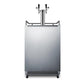 SUMMIT 24 in. Built-In Kegerator with TapLock in Stainless Steel (SBC677BITWINTL) front, closed.