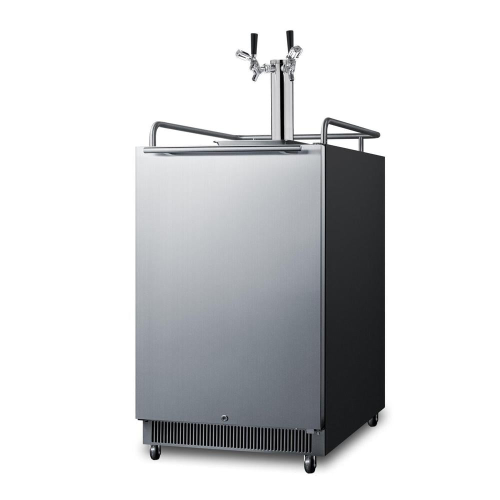 SUMMIT 24 in. Built-In Kegerator with TapLock in Stainless Steel (SBC677BITWINTL) 