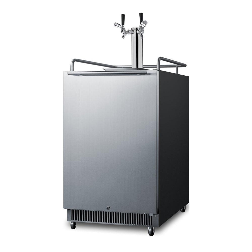 SUMMIT 24 in. Built-In Kegerator with TapLock in Stainless Steel (SBC677BITWINTL) main image.