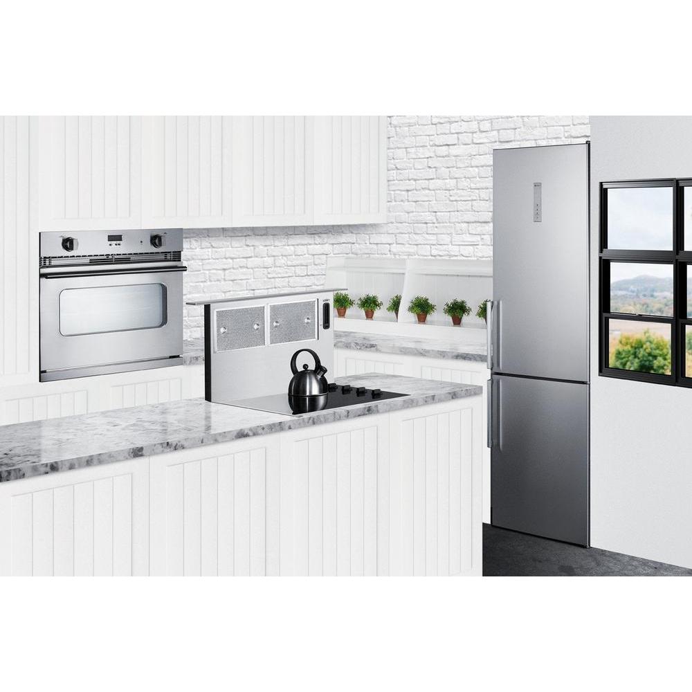 SUMMIT 24 in. Counter-Depth Bottom Freezer Refrigerator (FFBF192SS) 
