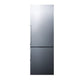 SUMMIT 24 in. Counter-Depth Bottom Freezer Refrigerator in Stainless Steel (FFBF246SS) front, closed.