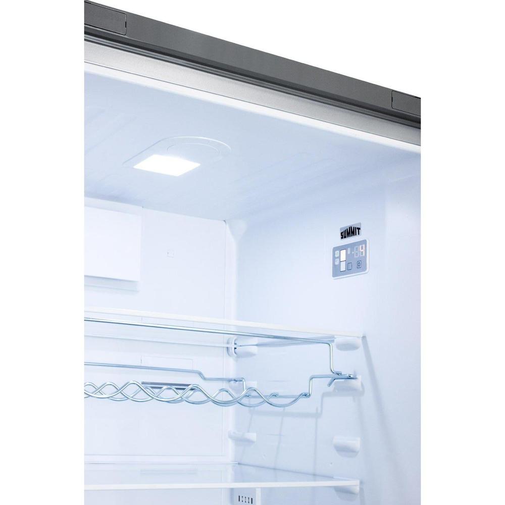 SUMMIT 24 in. Counter-Depth Bottom Freezer Refrigerator in Stainless Steel (FFBF246SS) 