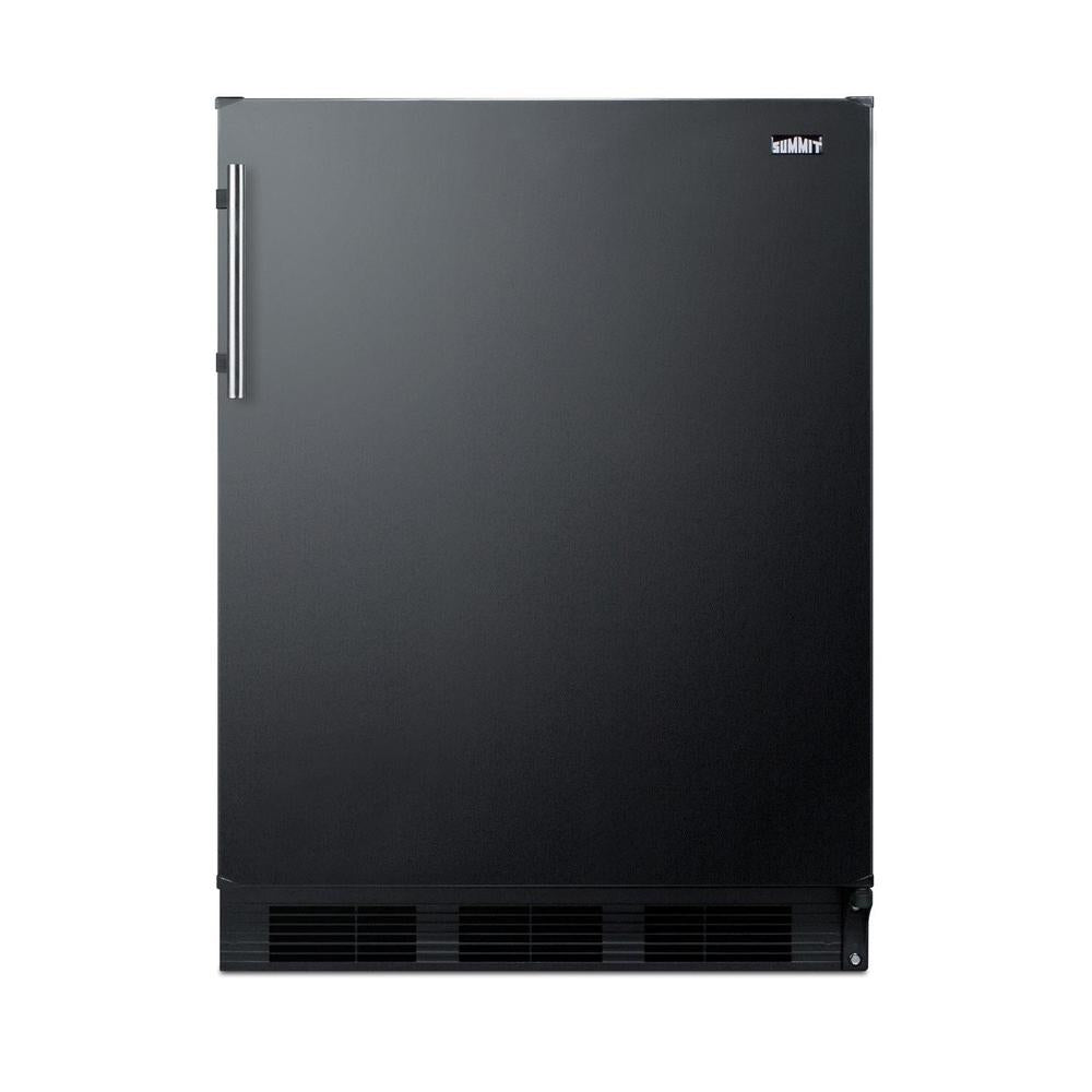 SUMMIT 24 in. Freestanding All-Refrigerator (FF63B) front, closed.