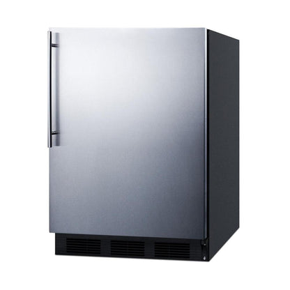 SUMMIT 24 in. Freestanding All-Refrigerator (FF63B) Stainless Steel