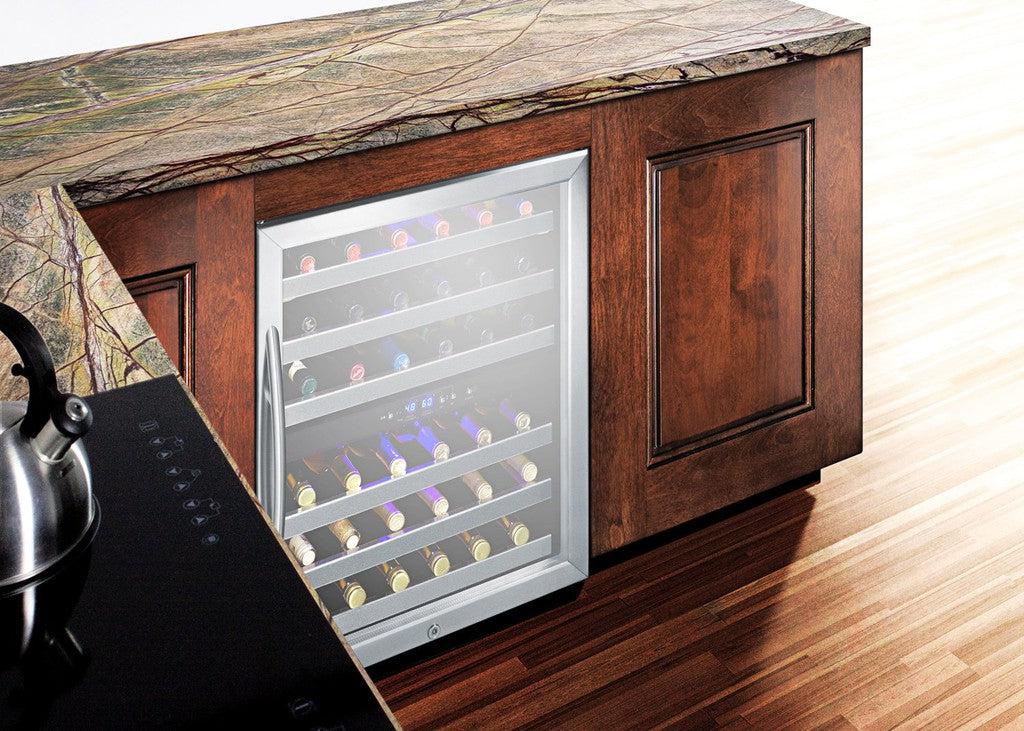 SUMMIT 24 in. Undercounter Built-In Wine Cellar (SWC530BLBIST) 