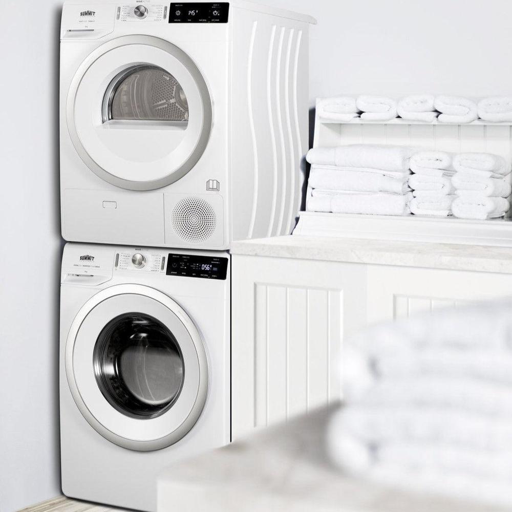 SUMMIT Washer/Heat Pump Dryer Combination - white background