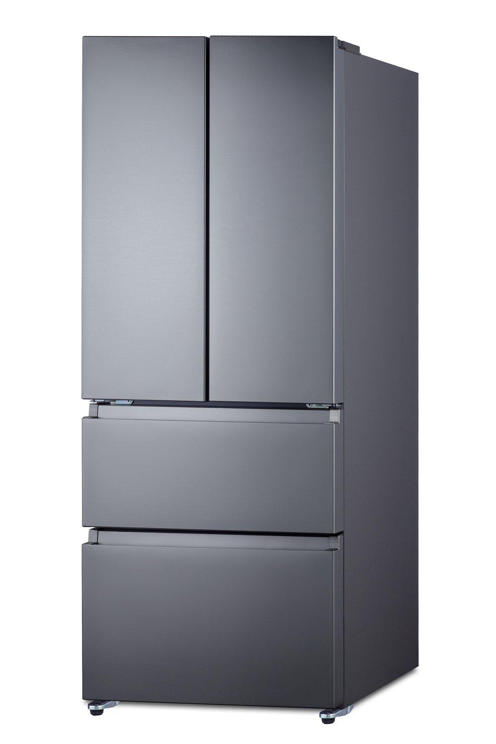 SUMMIT 27.5 in. Counter-Depth French Door Refrigerator-Freezer (FDRD152PL) 