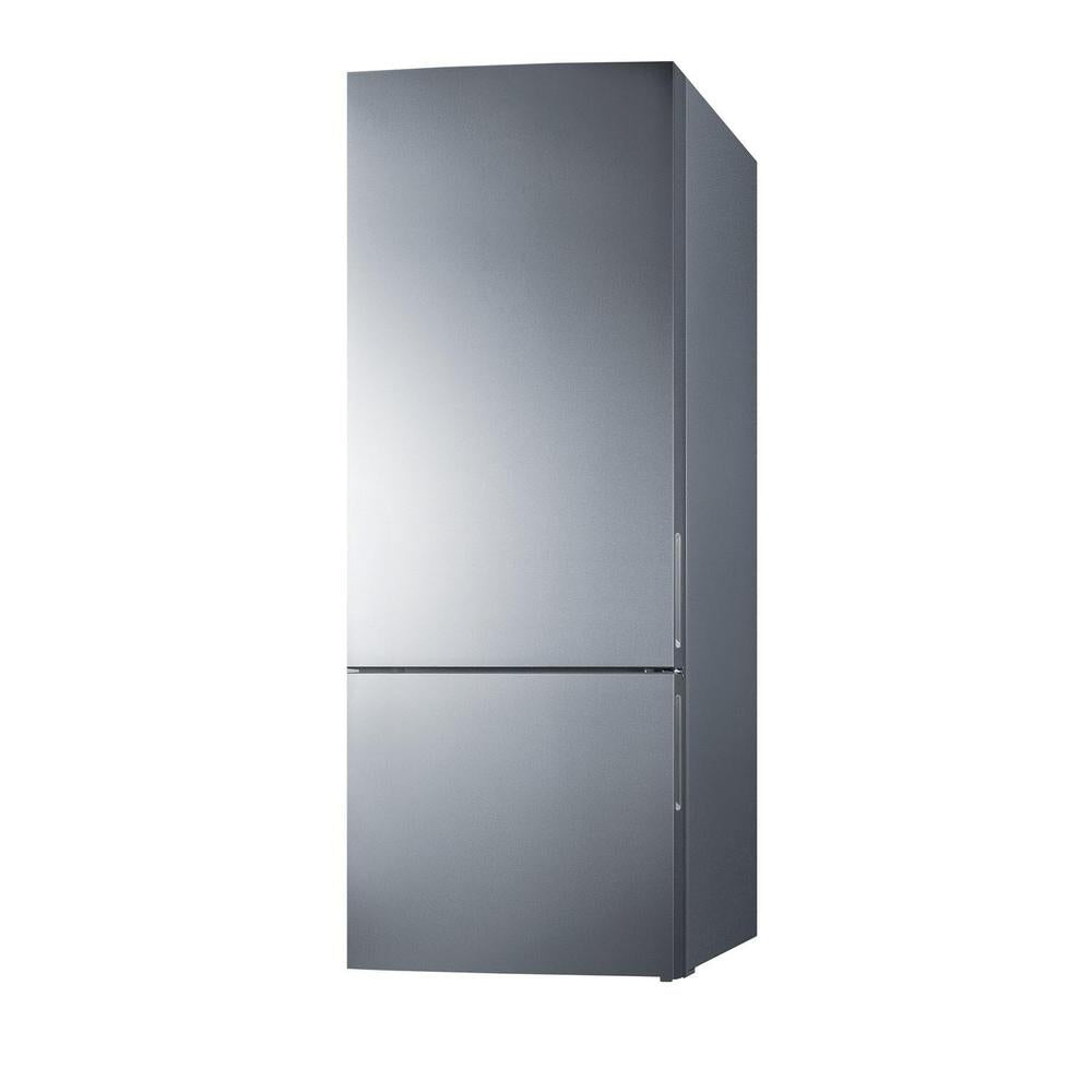 SUMMIT 28 in. Bottom Freezer Refrigerator in Stainless Steel (FFBF279SS) 