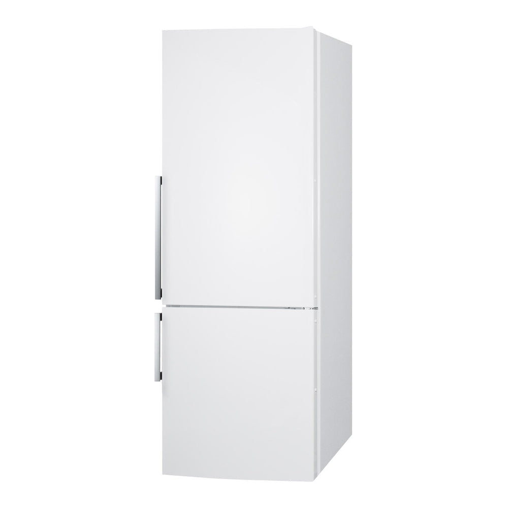 SUMMIT 28 in. Counter-Depth Bottom Freezer Refrigerator in White (FFBF281W) 