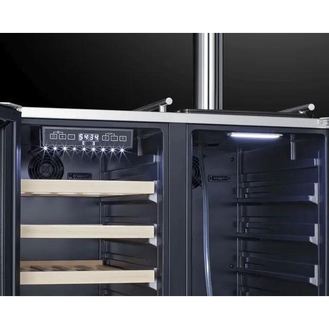 SUMMIT 30 in. Built-In Indoor/Outdoor Combination Wine Cellar/Kegerator (SWBC3041) 