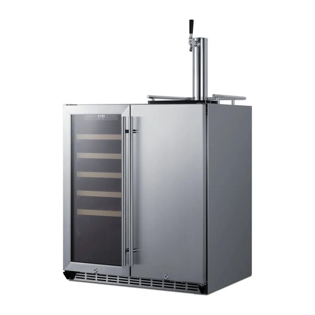 SUMMIT 30" Built-In Indoor/Outdoor Wine Cellar/Kegerator (SWBC3041)
