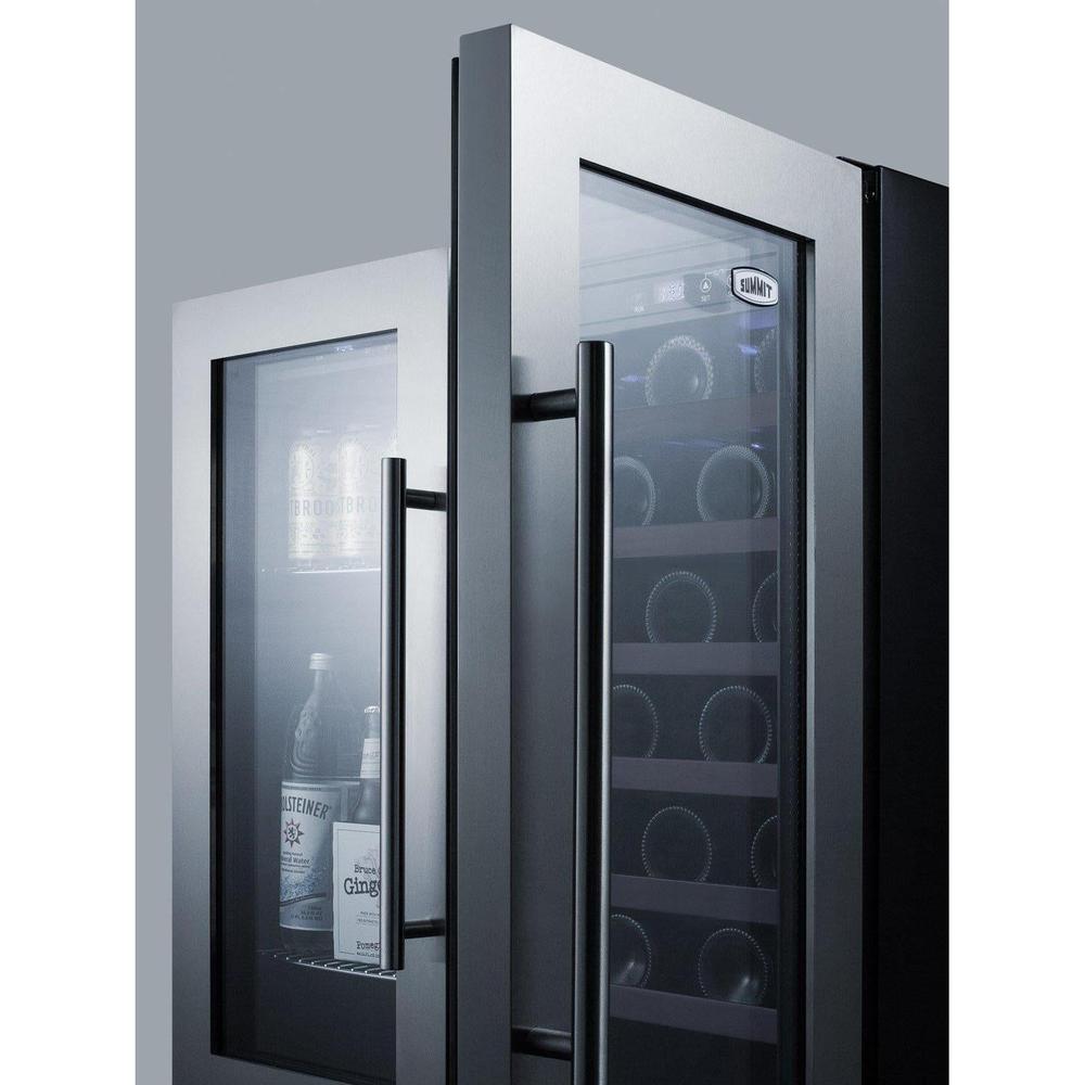 SUMMIT 30 in. Undercounter Built-In Wine/Beverage Center (SWBV3067B) 