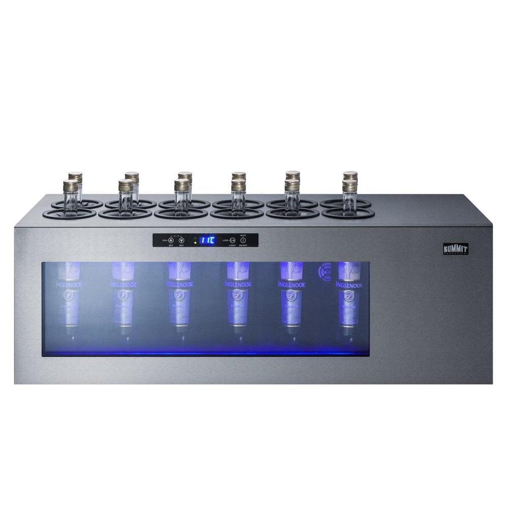 SUMMIT 36 in. 12-Bottle Countertop Wine Cooler (STC12) 