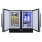 SUMMIT 36 in. Built-In Side-by-Side Refrigerator-Freezer (FFRF36) 
