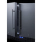 SUMMIT 36 in. Built-In Side-by-Side Refrigerator-Freezer (FFRF36) 