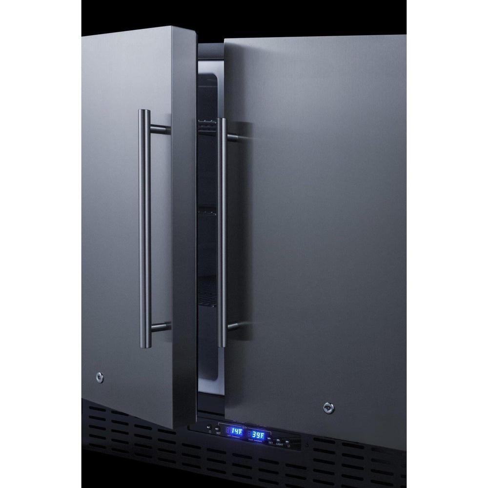 SUMMIT 36 in. Built-In Side-by-Side Refrigerator-Freezer (FFRF36) 