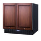 SUMMIT 36 in. Built-In Side-by-Side Refrigerator-Freezer (FFRF36) Panel Ready