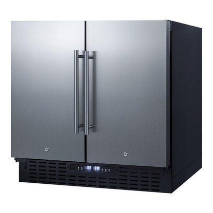 SUMMIT 36 in. Built-In Side-by-Side Refrigerator-Freezer (FFRF36) main image.