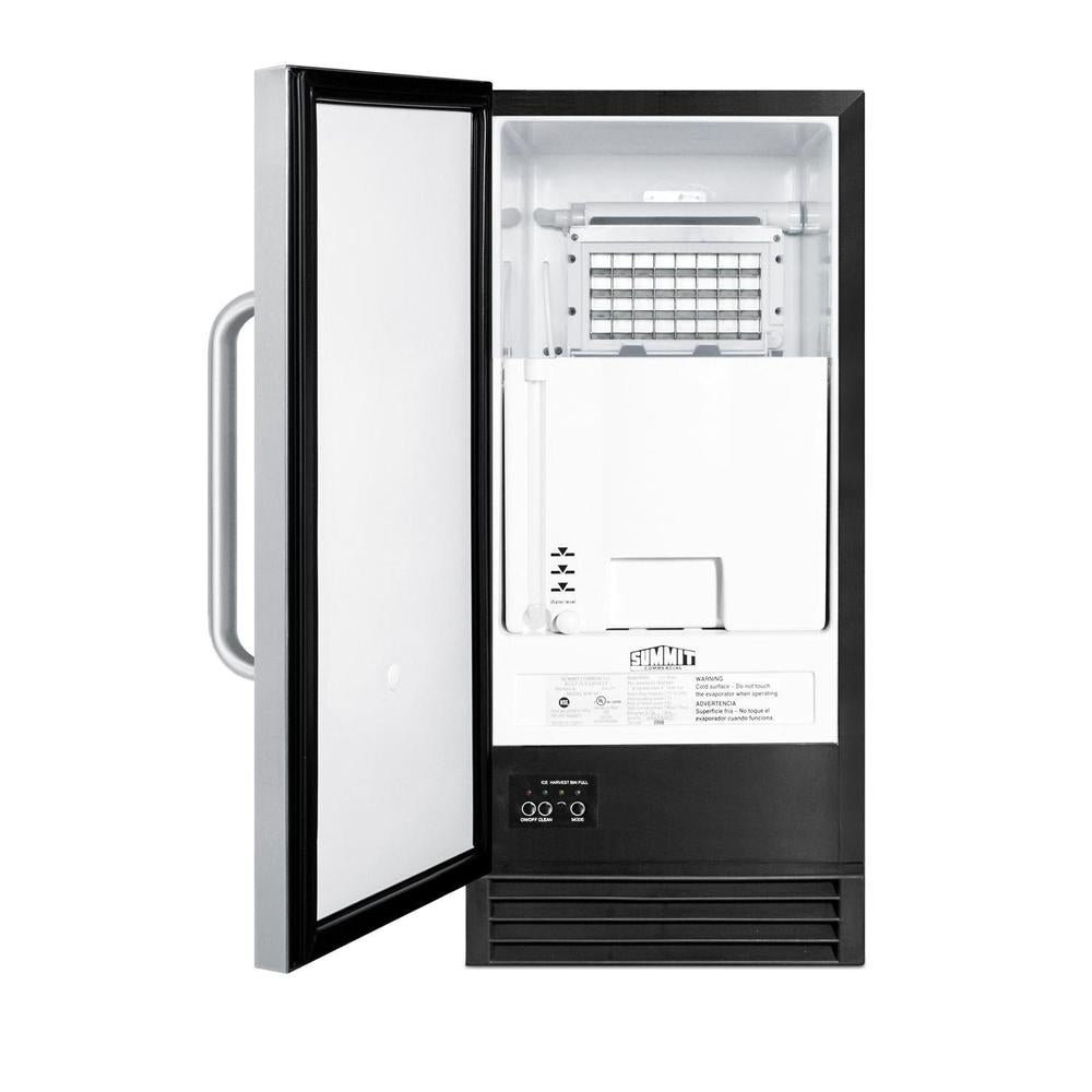 SUMMIT COMMERCIAL 15 in. Built-In 50 lb. Clear Icemaker (BIM44G) 