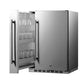 SUMMIT Shallow Depth 24 in. Built-In All-Refrigerator With Slide-Out Storage Compartment (FF19524) 