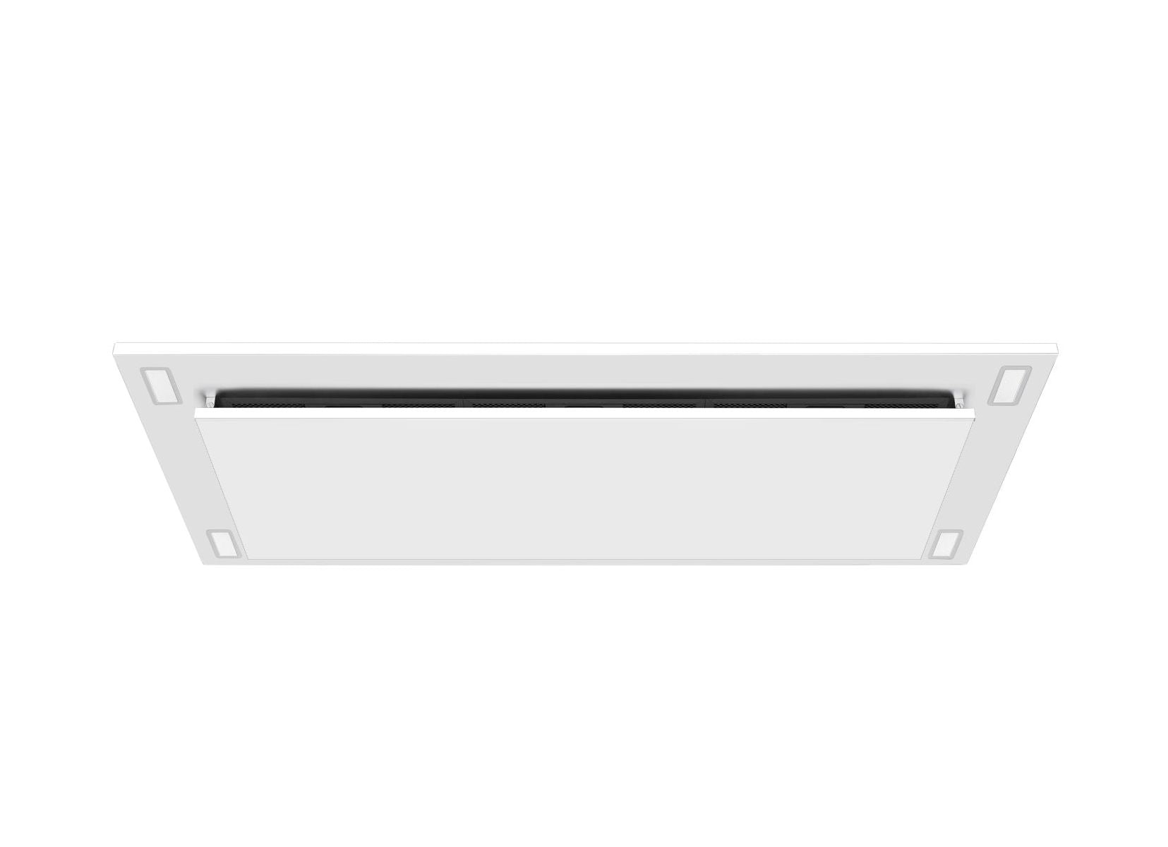 VICTORY Sunset 36 Inch 600 CFM Flush Ceiling Mount Range Hood in White