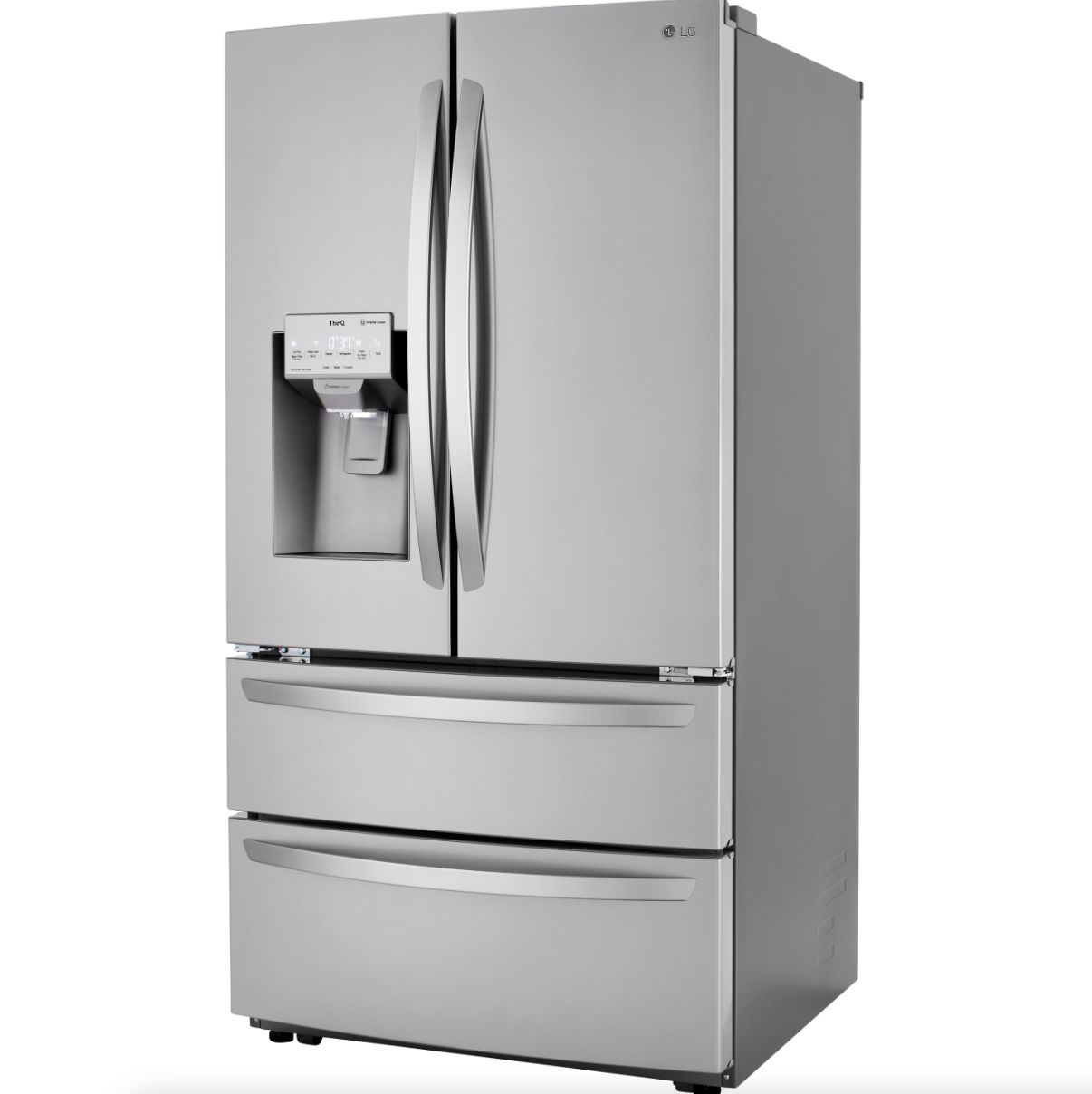 LG 36 Inch Smart Counter Depth Double Freezer Refrigerator 22 Cu. Ft. (LMXC22626S)