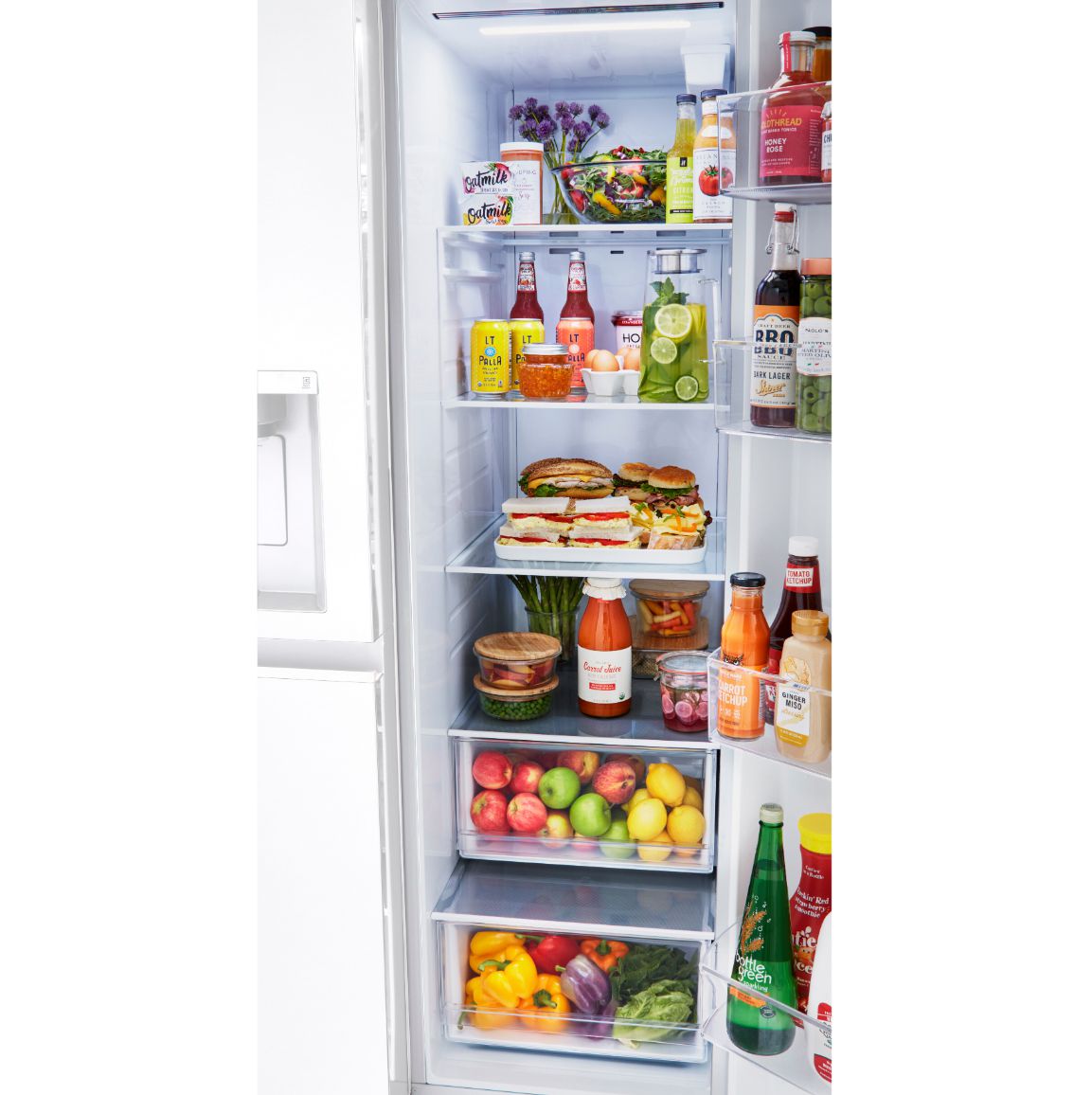 LG 36 Inch Side-by-Side Refrigerator in Smooth White 27 Cu. Ft. (LRSXS2706W)