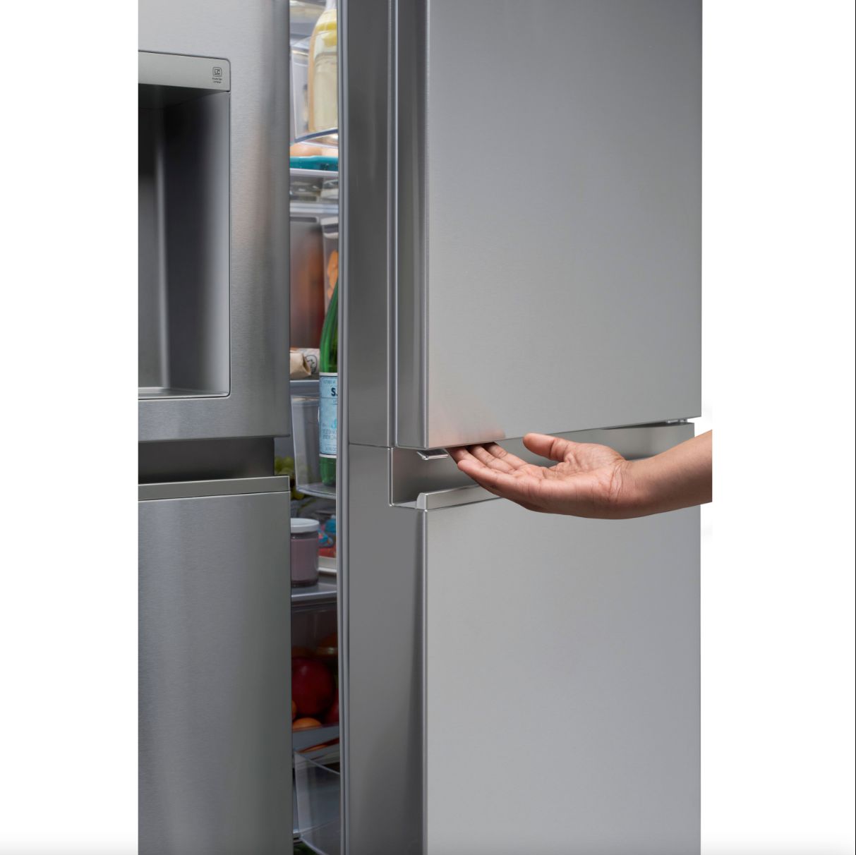 LG 36 Inch Side-by-Side Door-in-Door Refrigerator with Craft Ice in Stainless Steel 27 Cu. Ft. (LRSDS2706S)
