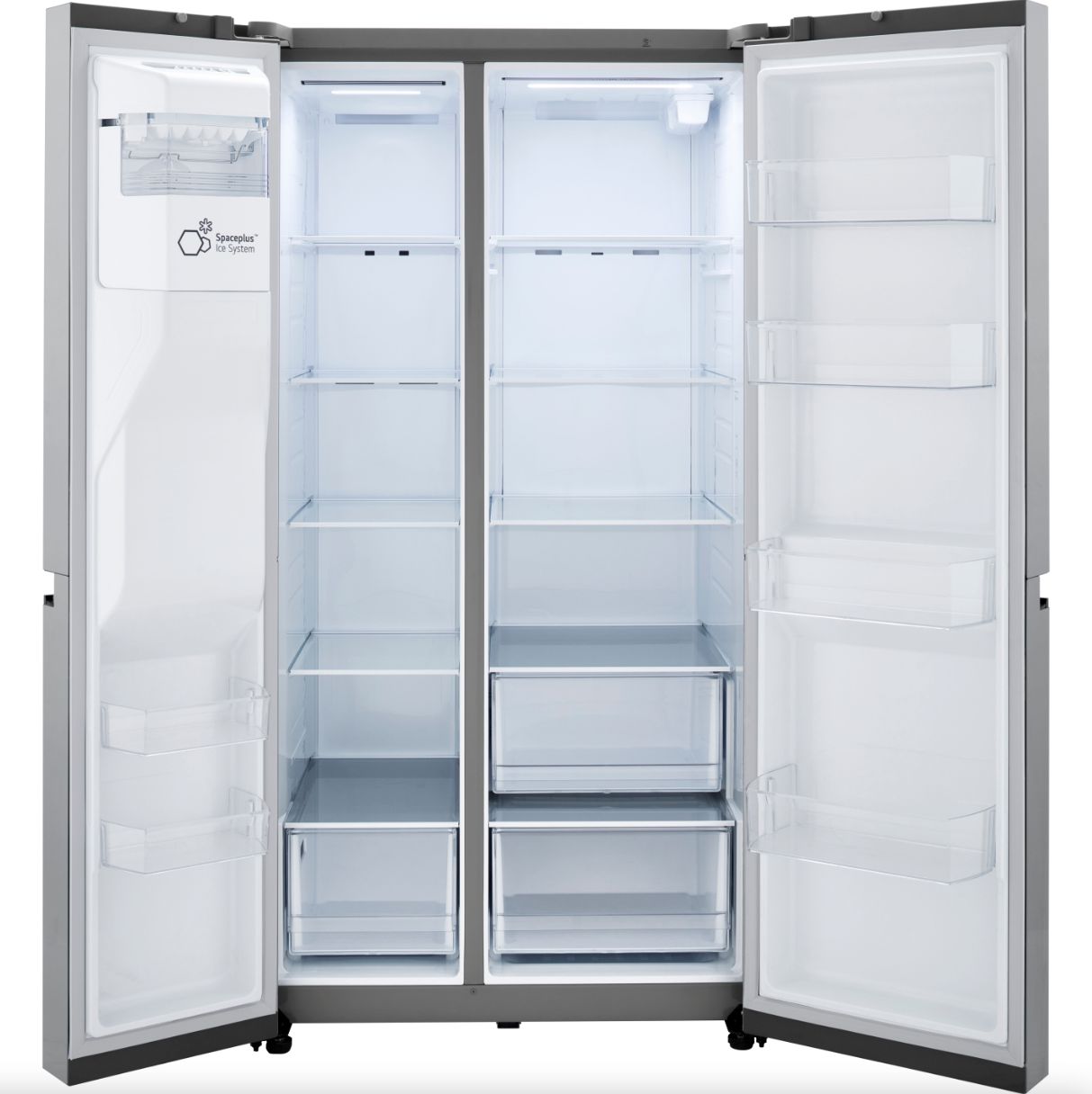 LG 36 Inch Side-by-Side Counter-Depth Refrigerator in Stainless Steel 23 Cu. Ft. (LRSXC2306S)