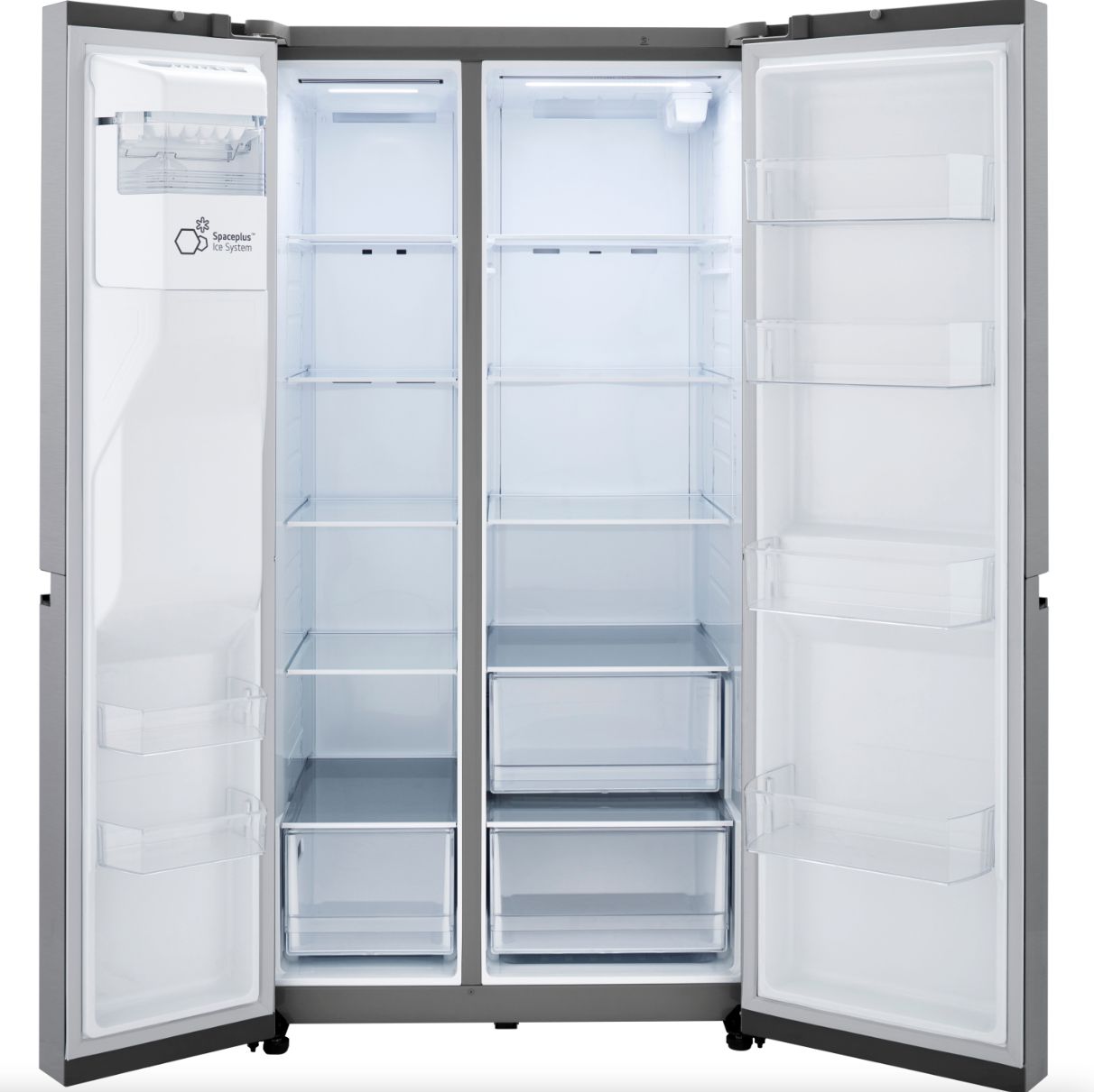 LG 36 Inch Side-by-Side Counter-Depth Refrigerator in Stainless Steel Look 23 Cu. Ft. (LRSXC2306V)