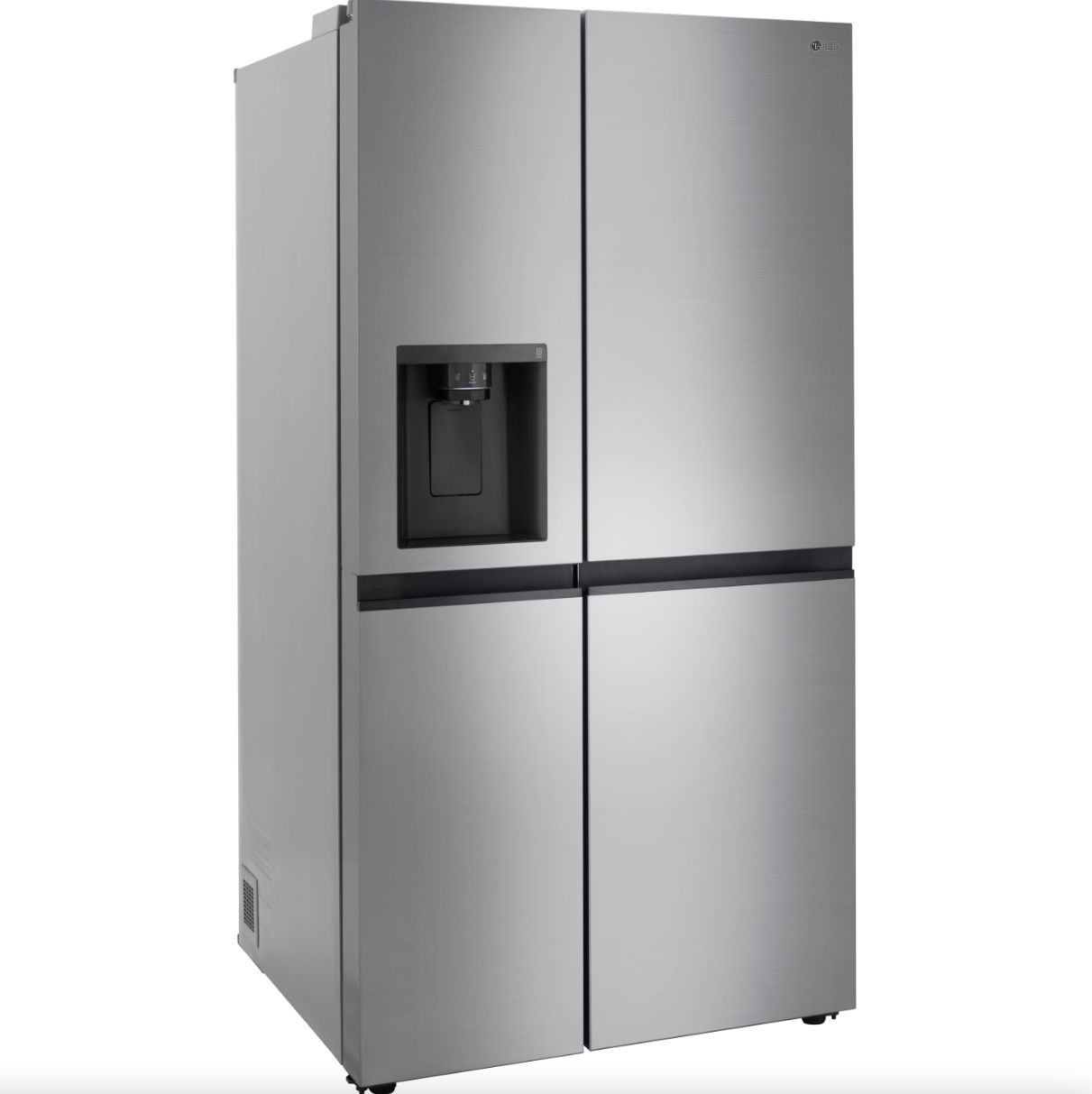 LG 36 Inch Side-by-Side Counter-Depth Refrigerator in Stainless Steel Look 23 Cu. Ft. (LRSXC2306V)