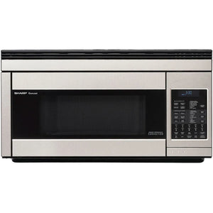 Sharp 1.1 cu. ft. 850W 30 in. Over-the-Range Convection Microwave in Stainless Steel (R1874T) main image.