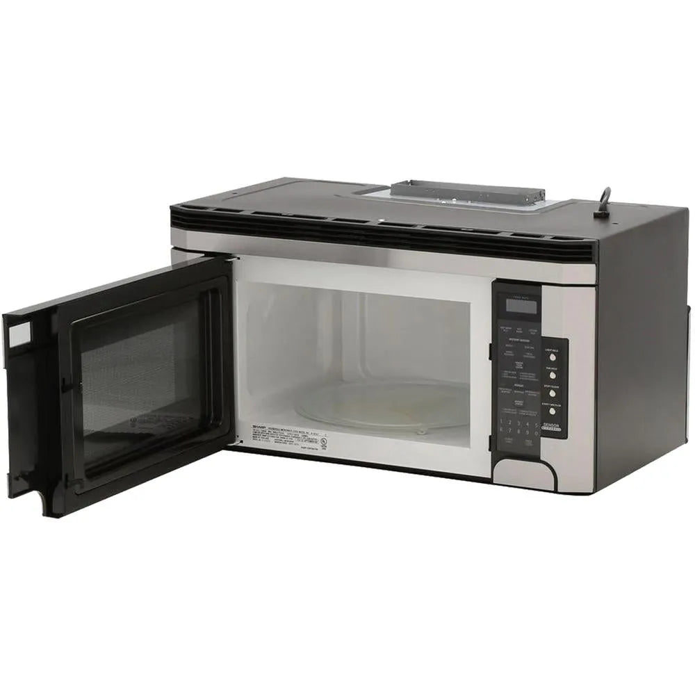Sharp 1.5 cu. ft. 1000W 30 in. Over-the-Range Microwave Oven with Concealed Control Panel in Stainless Steel (R1514T) 