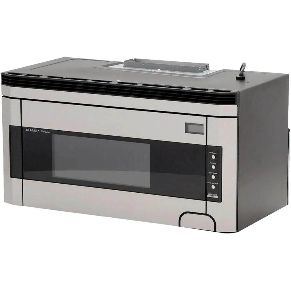 Sharp 1.5 cu. ft. 1000W 30 in. Over-the-Range Microwave Oven with Concealed Control Panel in Stainless Steel (R1514T) 