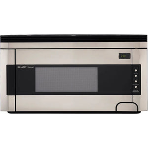 Sharp 1.5 cu. ft. 1000W 30 in. Over-the-Range Microwave Oven with Concealed Control Panel in Stainless Steel (R1514T) main image.