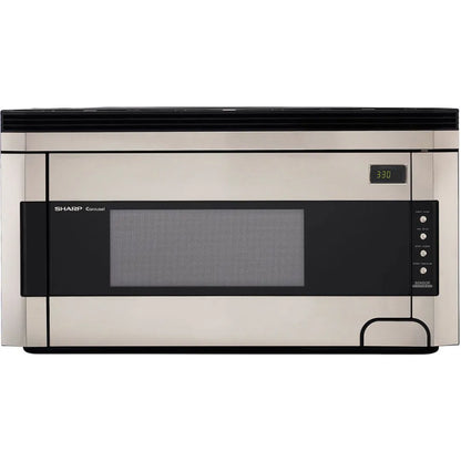 Sharp 1.5 cu. ft. 1000W 30 in. Over-the-Range Microwave Oven with Concealed Control Panel in Stainless Steel (R1514T) 