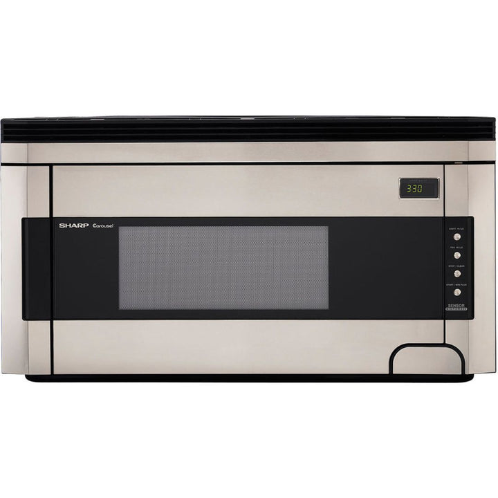 Sharp 1.5 cu. ft. 1000W 30 in. Over-the-Range Microwave Oven with Concealed Control Panel in Stainless Steel (R1514T)
