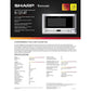 Sharp 1.5 cu. ft. 1100W 24 in. Over-the-Counter Microwave in Stainless Steel (R1214T) 