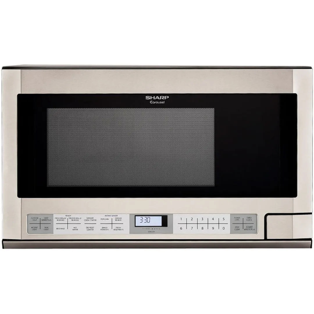 Sharp 1.5 cu. ft. 1100W 24 in. Over-the-Counter Microwave in Stainless Steel (R1214T) main image.