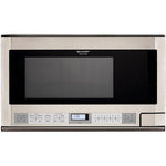 Sharp 1.5 cu. ft. 1100W 24 in. Over-the-Counter Microwave in Stainless Steel (R1214T) 